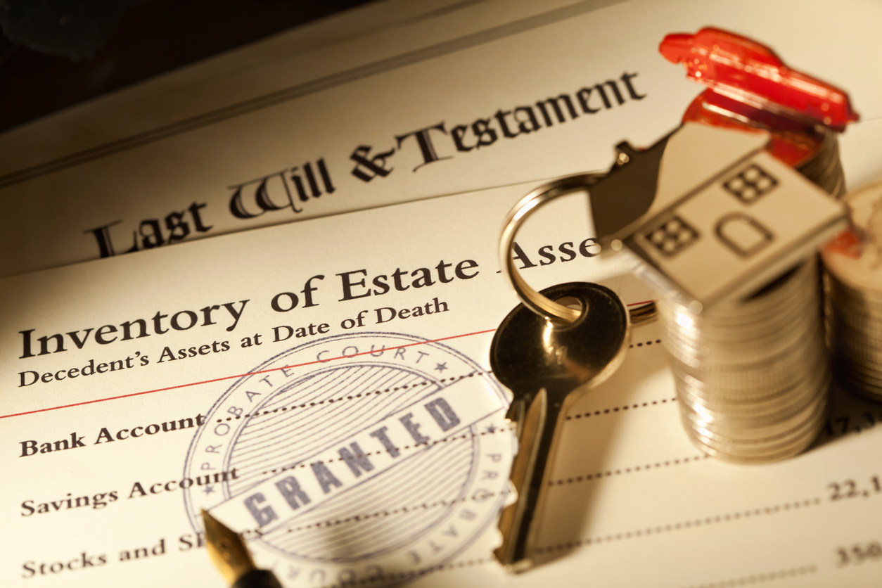 Probate granted on a Last Will & Testament at a Probate Court. The first step in the legal process of administering and transferring ownership of the estate of a deceased personaas wealth, including savings, antiques, property and cars, as designated in the deceasedaas will. A Probate Court decides the legal validity of the testatoraas will and grants approval thereof to the executors to legally distribute the estate according to the will.